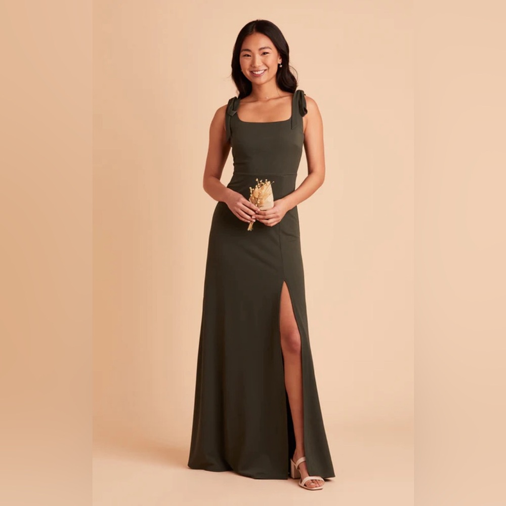 Birdy Grey Alex Convertible Dress Crepe Olive size medium